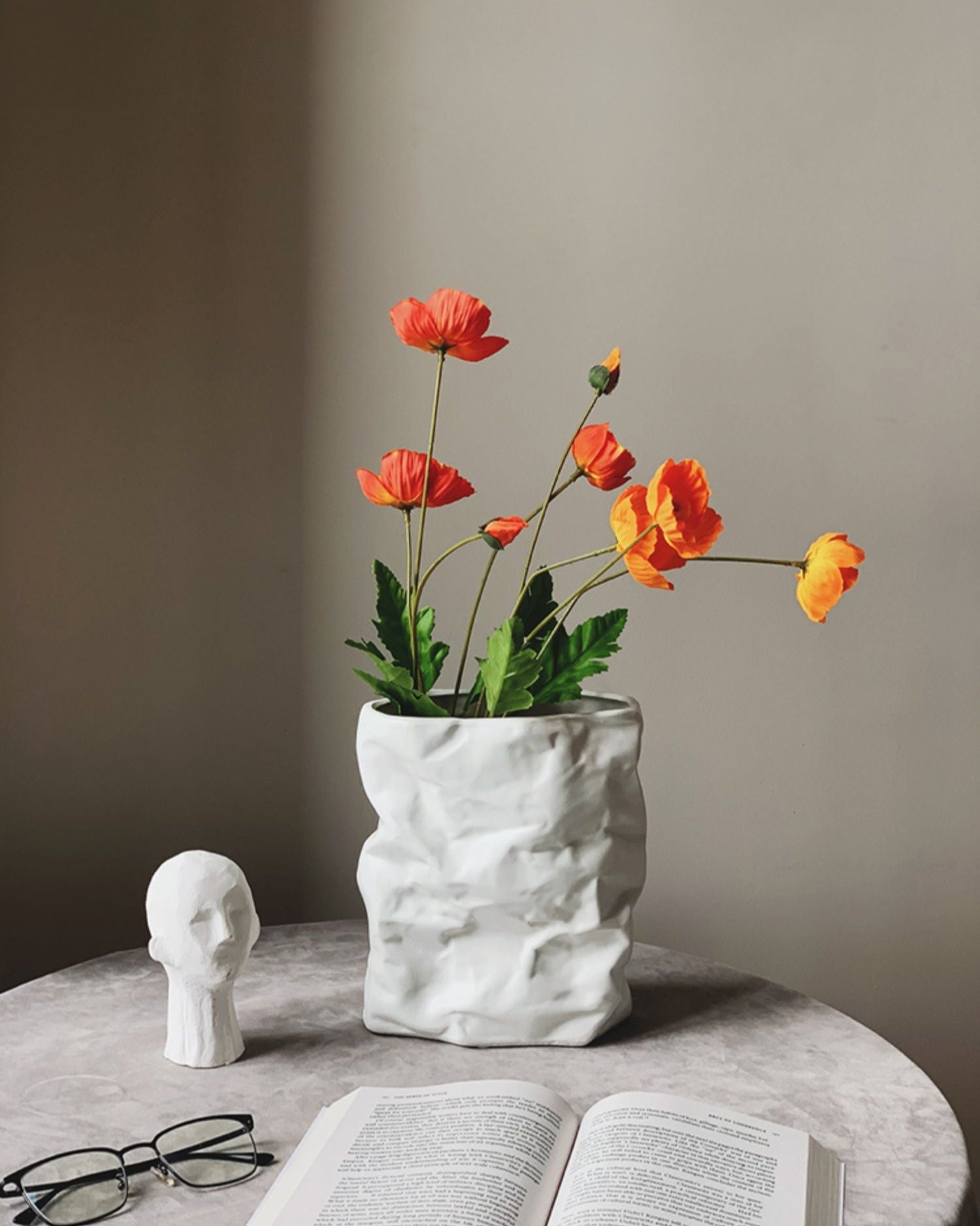 Crumpled Ceramic Vase