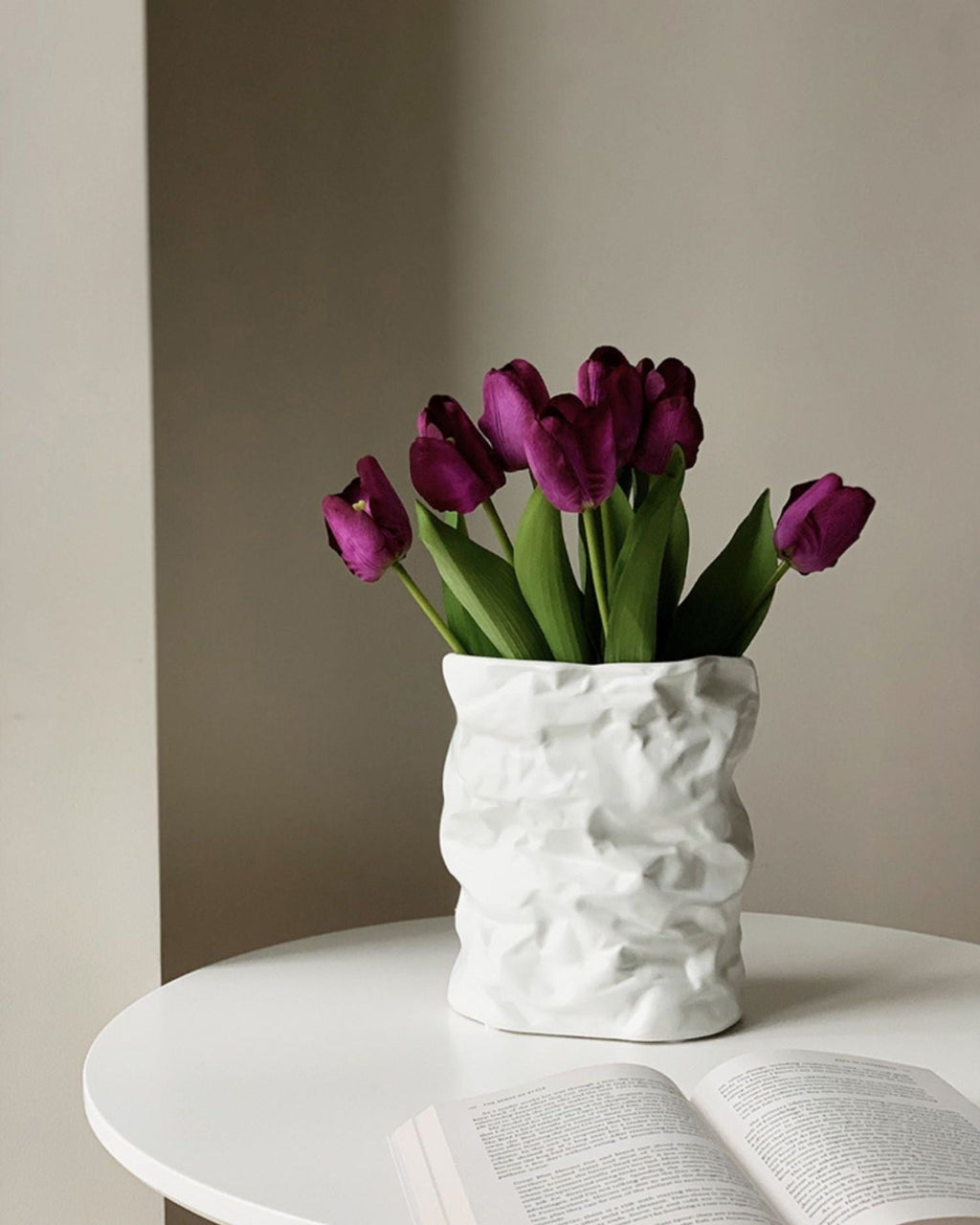 Crumpled Ceramic Vase