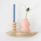 Fluxo Ceramic Vase -  Small Pink